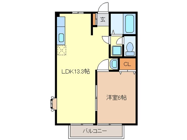 木田駅 徒歩10分 2階の物件間取画像